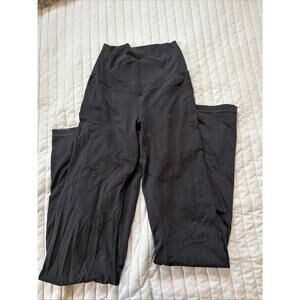 Offline By Aerie Crossover Black Flared Leggings Size Small Short